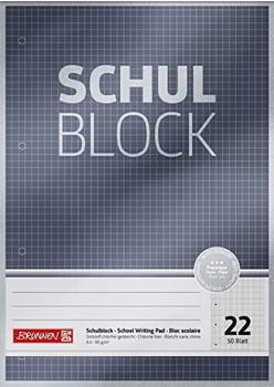 Brunnen Block Premium „Schulblock“ A4 schwarz