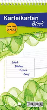 RNK Karteikarten-Blöcke DIN A8 weiß liniert (125080)