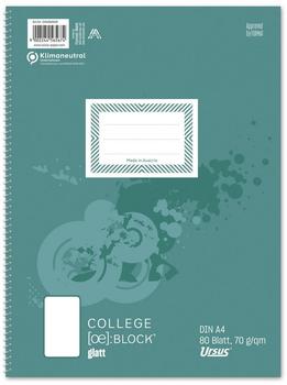 Ursus Basic Collegeblock A4 80 Blatt 70g/qm blanko