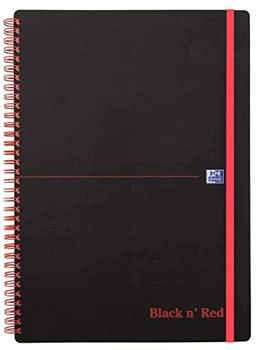 Oxford Black n Red Collegeblock A4 liniert PP