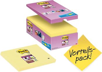 Post-it Super Sticky Haftnotiz Rechteckig Block 76x127mm Kanariengelb 16er