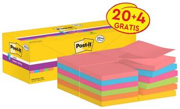 Post-it Haftnotizen Super Sticky Z-Notes 76x76mm 20+4 (R330 SSCOL VP24)