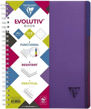 Clairefontaine Evolutiv Book A4+ kariert 120 Blatt