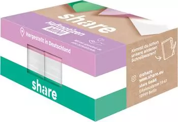 edding Haftnotizblock Mini weiß/violett/grün 6x100 Blatt (4-0018)