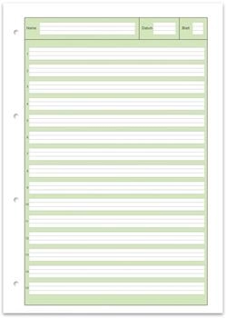 Staufen Arbeitsblock Green DIN A4 liniert Lineatur 2 (040745002)