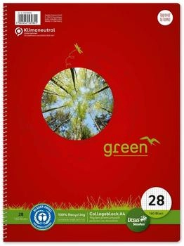 Staufen Green Collegeblock A4 kariert mit Rand 160 Blatt 70g/m² (608590028)