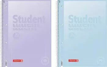 Brunnen Collegeblock Premium Student &bdquo;Pastell 2&ldquo; - A4, Lineatur 27, 80 Blatt, sortiert