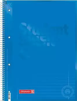 Brunnen Collegeblock Premium Student Colour Code - A4, Lineatur 27, 80 Blatt, azur