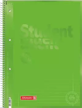 Brunnen Collegeblock Premium Student Colour Code - A4, Lineatur 27, 80 Blatt, kiwi