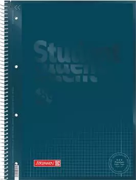 Brunnen Collegeblock Premium Student Colour Code - A4, Lineatur 28, 80 Blatt, denim