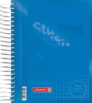 Brunnen Collegeblock Premium Student Colour Code - A6, kariert, 120 Blatt, azur
