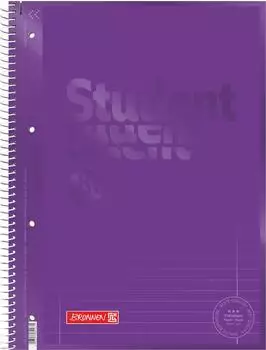 Brunnen Collegeblock Premium Student Colour Code - A4, Lineatur 27, 80 Blatt, purple