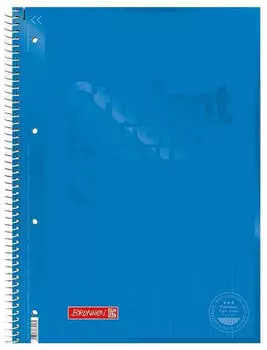 Brunnen Collegeblock Premium Student Colour Code - A4, Lineatur 28, 80 Blatt, azur