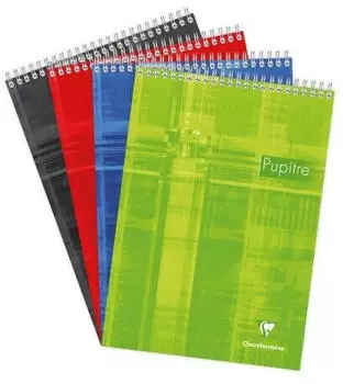 Clairefontaine Spiralblock A4 Seyes-Lineatur 80 Blatt 90g farbig sortiert (8151C)