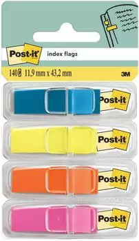 Post-it Index Mini Haftnotiz-Reiter 43,2x11,9mm Mehrfarbig, 4 Spender (683-4ABXEU)