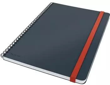 Leitz Cosy Collegeblock B5 PP liniert 80 Blatt grau, 5er-Pack (45270089)