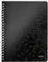 Leitz WOW Collegeblock A4 kariert Harteinband, Schwarz (46380095)