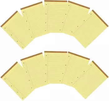 Pigna Legal-Block A4 gelb, 50 Blatt, 80g/m², 4-fach gelocht (0514394RM)