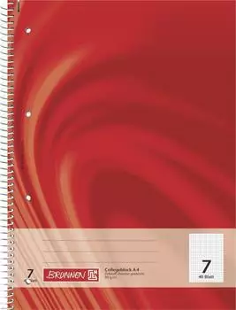 Brunnen Young Vivendi Kollegblock A4, Lineatur 7, 90g/m², 40 Blatt, 5er-Pack (10-6720702)