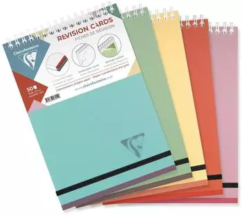 Clairefontaine Linicolor Essence Spiralblock A5 kariert, 50 Blatt, Polypropylen, 5er-Pack (327025Cpack)