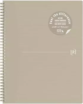 Oxford Origins Spiralnotizbuch A4+ liniert, sand, 140 Seiten, 5er-Pack (400150004)