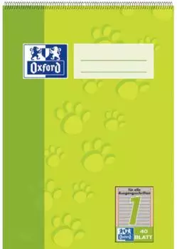 Oxford Schulblock A5 Kopfspirale Lineatur 1 (100050384)