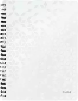 Leitz WOW Collegeblock A4, kariert, PP-Einband, spiralgebunden (46380001)
