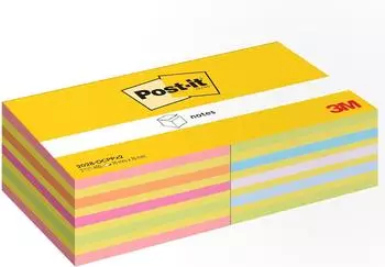Post-it Haftnotiz-Würfel 76x76mm, gemischte Farben, 2er-Pack, 450 Blatt (2028-OCPPX2)