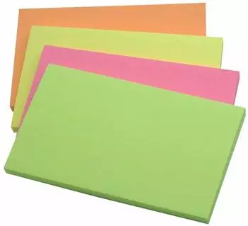 Q-CONNECT Haftnotizen Neon 76x127mm, sortiert 12er-Pack (KF01350)