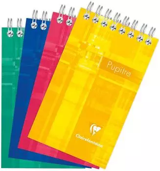 Clairefontaine Pupitre Spiralblock 7,5x12cm kariert 60 Blatt (8552C)