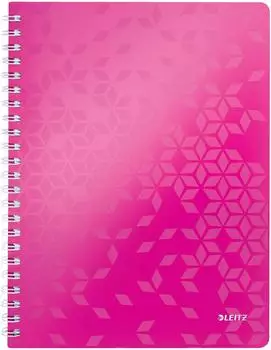Leitz WOW 4638 Collegeblock A4, kariert, pink (46380023)