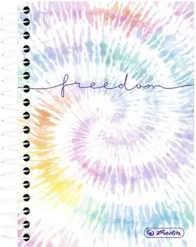 Herlitz Spiral-Notizbuch New Batic Freedom A6, kariert, 200 Blatt (50044146)