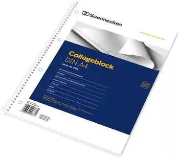 Soennecken Collegeblock DIN A4 kariert, 80 Blatt (2362)
