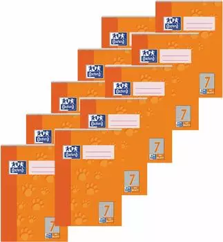 Oxford Spiralschulblock A5 Lineatur 7, 40 Blatt, 90g/m² (100050389)