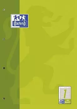 Oxford Arbeitsblock A4, 50 Blatt, liniert (100050340)