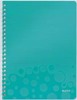 Leitz WOW 4638 Notizbuch A4, kariert, eisblau (46380051)