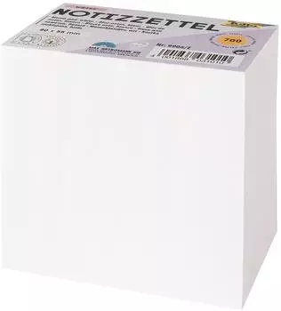 Folia Notizzettel lose 5,5x9cm wei&szlig; (9906/E)