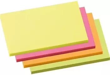 Soennecken Haftnotizen 125x75mm neonfarben, 4x100 Blatt (5835)