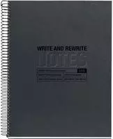 MIQUELRIUS Notizblock schwarz Recycle A4 - B&uuml;rokleinmaterial - A4
