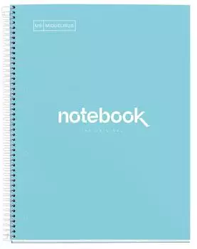 Miquelrius Emotions Notebook Collegeblock A4 kariert, hellblau, 80 Blatt