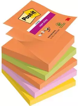 Post-it Super Sticky Z-Notes Boost 76x76mm, 5er-Pack (R330-5SS-BOOS)
