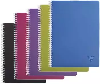 Clairefontaine Linicolor Intense Spiralbuch A4 kariert, 90 Blatt (329126)