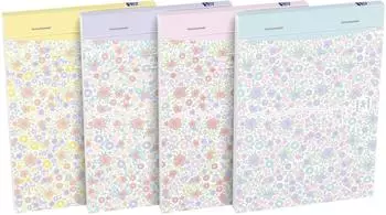 Oxford Notizblock Floral A6 liniert, Softcover (400094827)