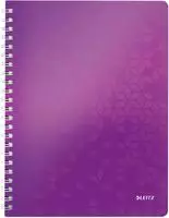 Leitz 46370062, Leitz WOW Collegeblock A4 liniert, spiralgebunden mit PP-Einband