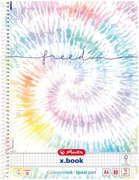 Herlitz x.book Freedom Collegeblock kariert A4 80 Blatt (50044115)