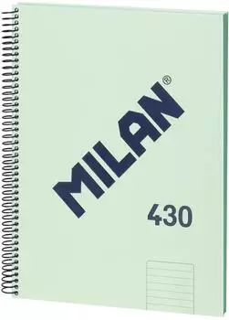 MILAN Notizbuch 1918 A4 Hardcover, liniert, grün, 80 Blatt (57142E80GR)