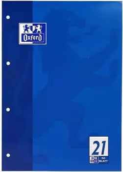 Oxford Schulblock A4, liniert, 50 Blatt (100050347)
