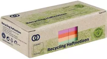 Soennecken Haftnotiz oeco RC 75x75mm sortiert, 400Bl., 2 Blöcke (5873)