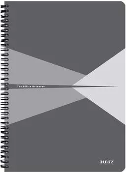 Leitz Office Collegeblock A4, kariert, 90 Blatt, grau (46471085)