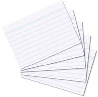 Herlitz 10621464, herlitz Karteikarten, DIN A8, liniert, 200er-Pack, wei&szlig;
